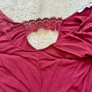 Lovers + Friends Cranberry Red Top, Size S
